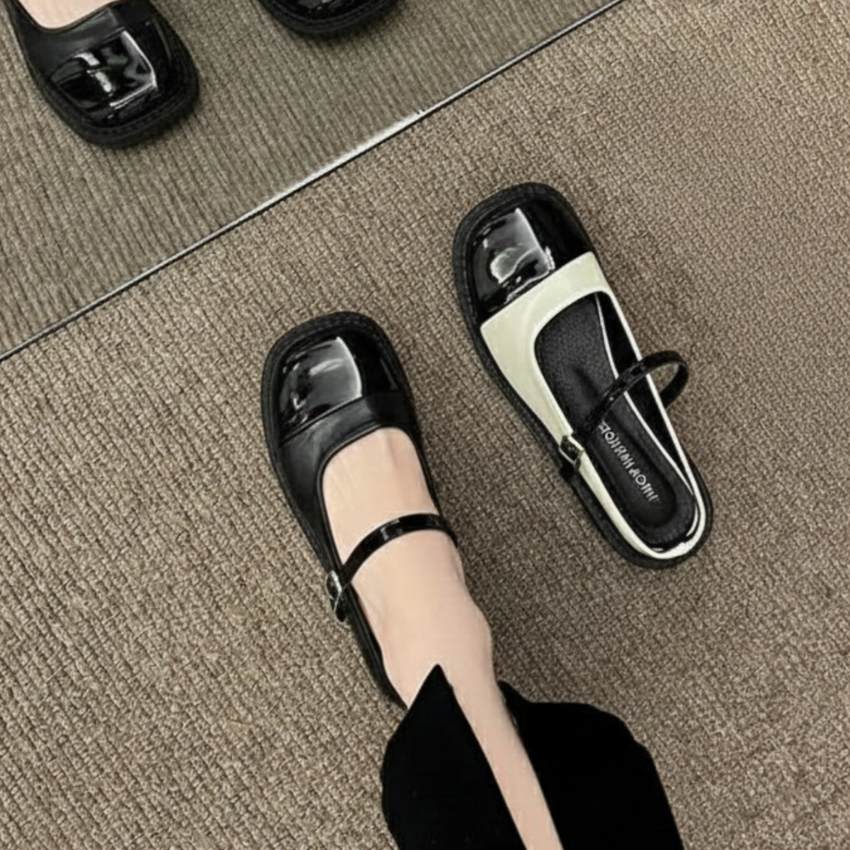 Giày Sục Mary Jane  đế bằng