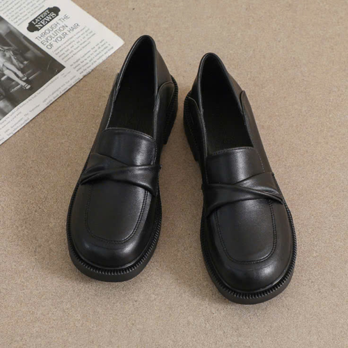 Giày Loafer Nữ Da Mềm Đế Thấp Thanh Lịch