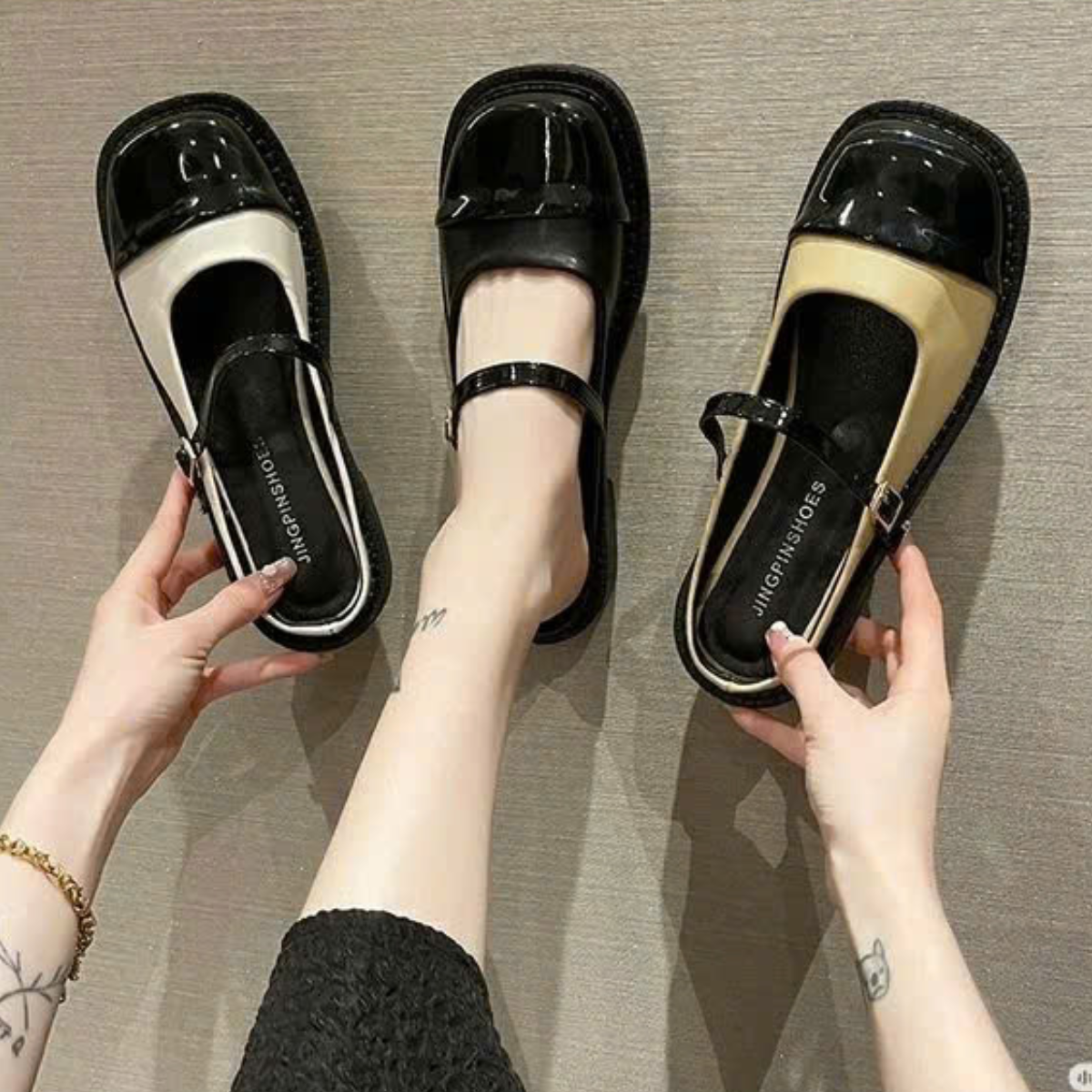 Giày Sục Mary Jane  đế bằng