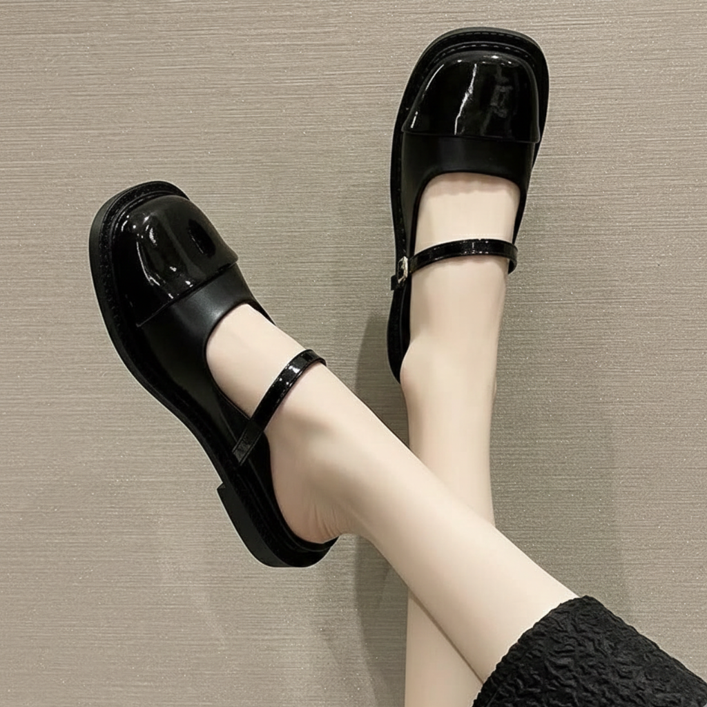 Giày Sục Mary Jane  đế bằng