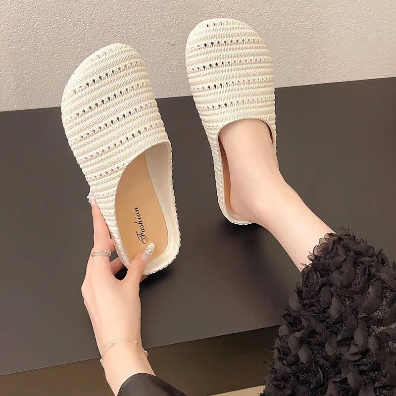 Dép Sục nữ đế bệt phong cách vitage