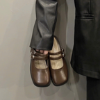 Giày Sục Nữ Quai Khóa Form Mary Jane