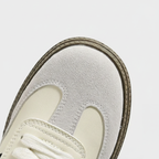 Giày Sneaker Trắng Đế Gum Phong Cách Retro