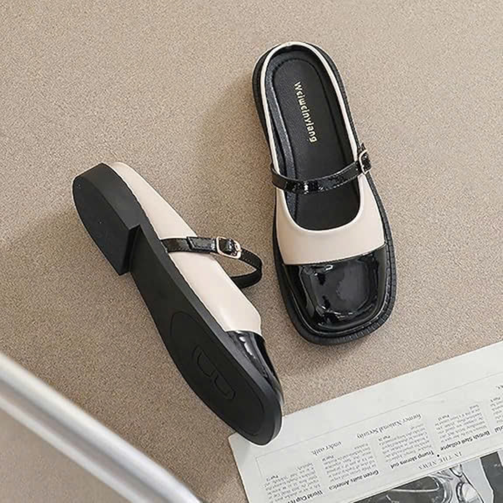 Giày Sục Mary Jane  đế bằng