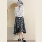 Giày Mary Jane Nữ Da Mềm Phong Cách Vintage