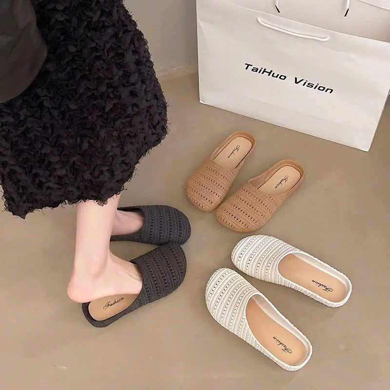 Dép Sục nữ đế bệt phong cách vitage